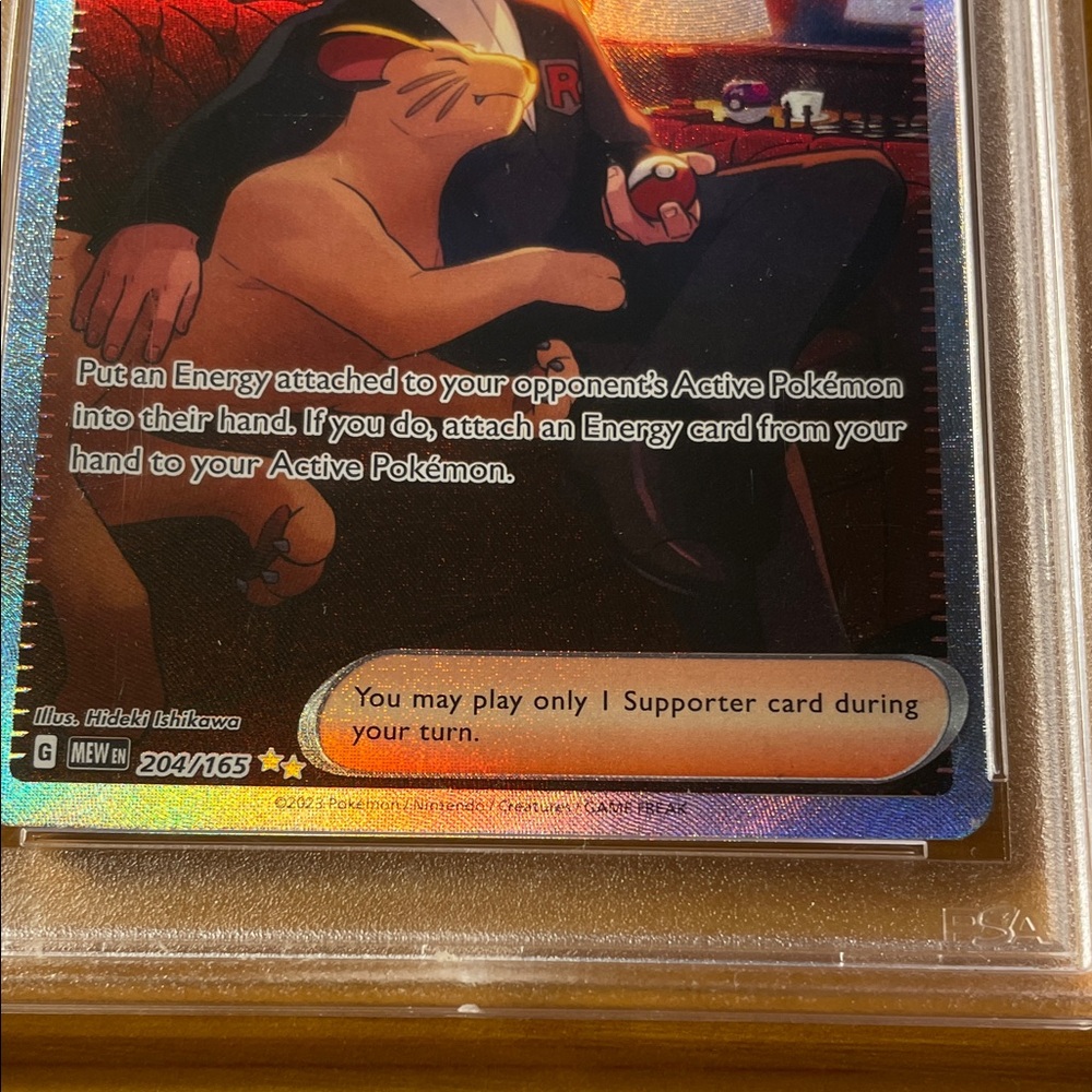 Giovanni's Charisma Pokémon Card - Picture 2 of 10